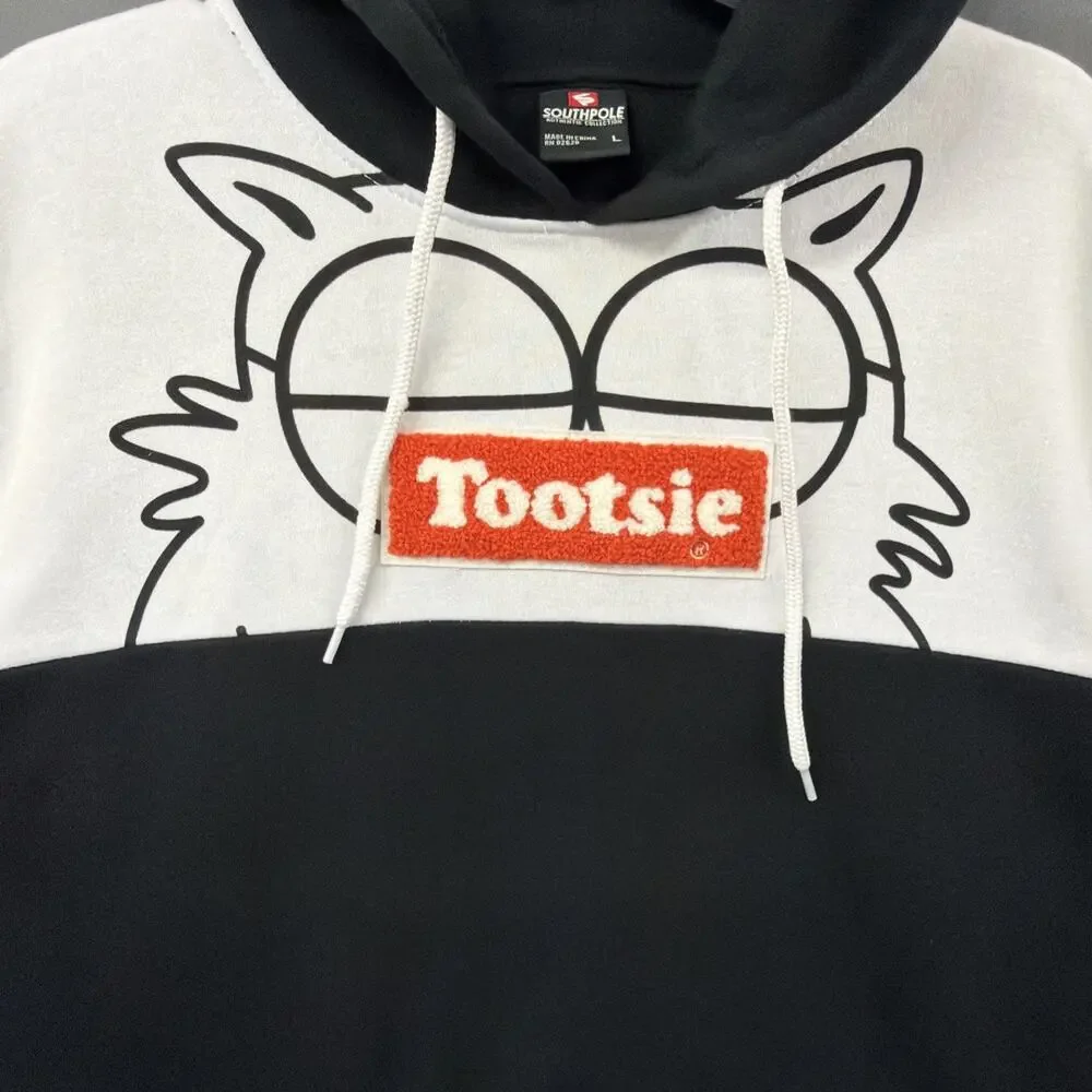 Vintage Southpole Tootsie Roll Owl Print Hoodie Men's L
